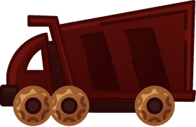 Dump truck red clipart