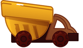 Dump truck round clipart