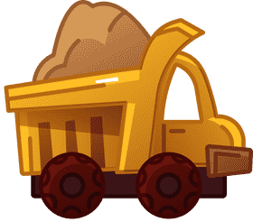 Dump truck sand clipart