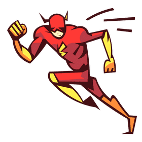 Flash running clipart