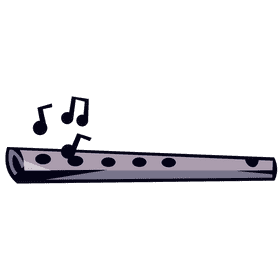Flute music clipart