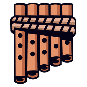 Flute row clipart