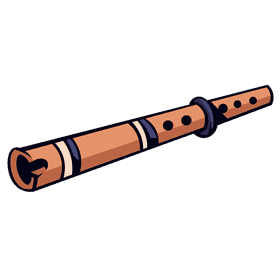 Flute striped clipart