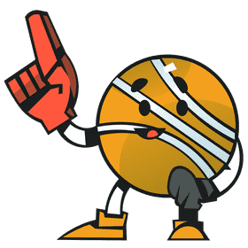 Foam finger ball clipart