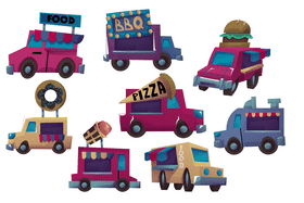 Food truck vector