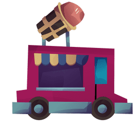 Food truck icecream clipart