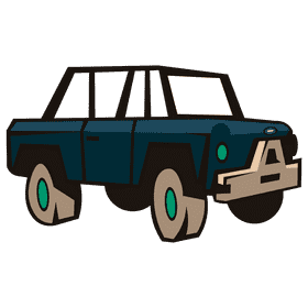 Ford all terrain blue clipart