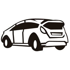 Ford green black and white clipart