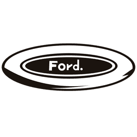 Ford logo black and white clipart