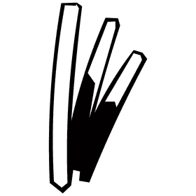 Fries three black and white clipart