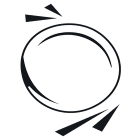 Frisbee spiral black and white clipart