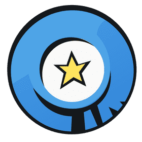 Frisbee star clipart