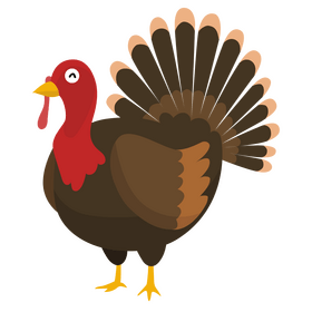 Happy thanksgiving turkey clipart