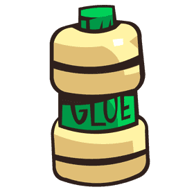 Glue big can clipart