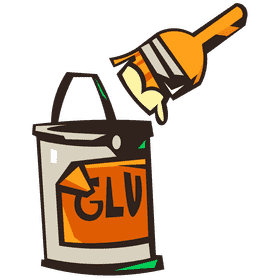 Glue brush clipart