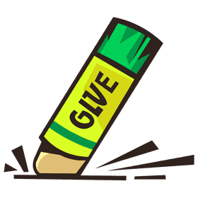 Glue stick glueing clipart