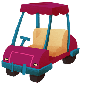 Golf car clipart