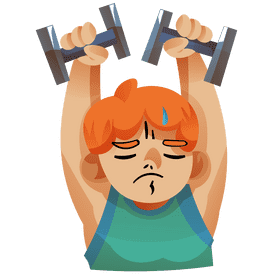 Gym boy clipart