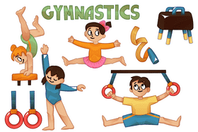 Gymnastics vector