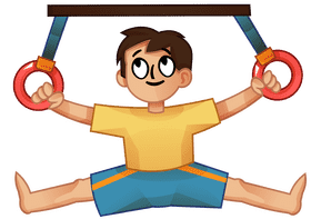 Gymnastics boy clipart