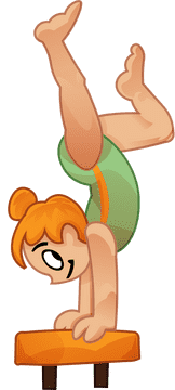 Gymnastics girl clipart