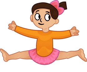 Gymnastics girl clipart