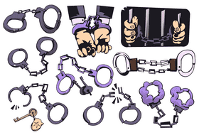 Handcuffs vector