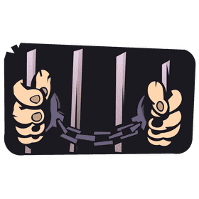 Handcuffs bars clipart