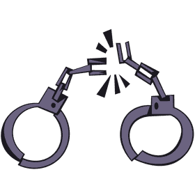 Handcuffs broken clipart