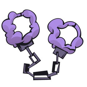 Handcuffs fluffy clipart