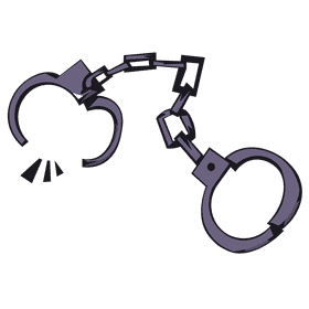 Handcuffs opened clipart