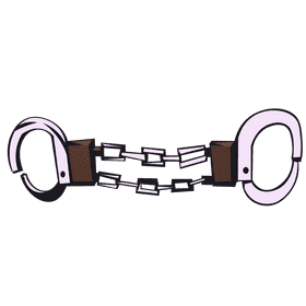 Handcuffs wide clipart