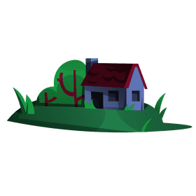 Hill house clipart