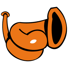 Horn double spin clipart