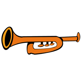 Horn one spin clipart