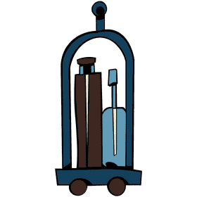 Hotel cart clipart