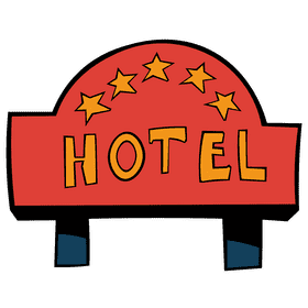Hotel five stars clipart
