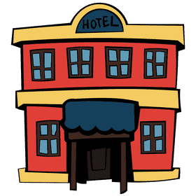 Hotel old clipart