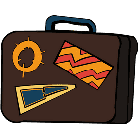 Hotel suitcase clipart