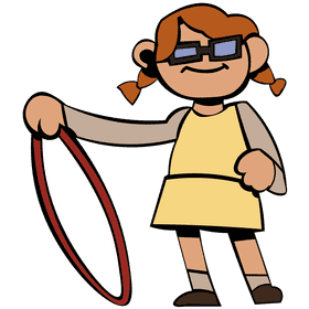 Hula hoop glasses clipart