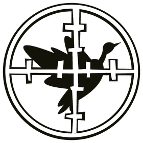 Hunting aim black and white clipart