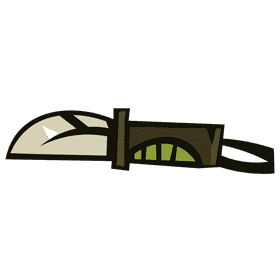 Hunting knife clipart