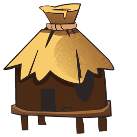Hut hut clipart