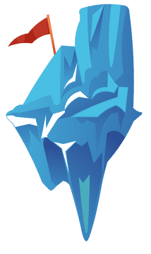 Iceberg flag clipart