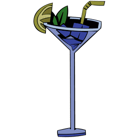 Ice cube coctail clipart