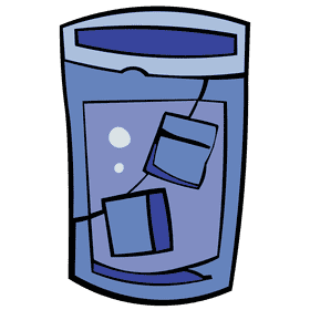 Ice cube glass clipart