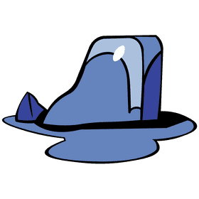 Ice cube melted clipart