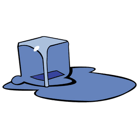 Ice cube water clipart
