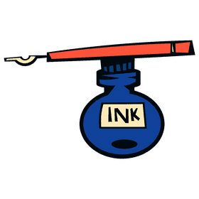 Ink ink and pen clipart