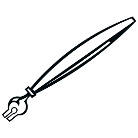 Ink pen black and white clipart